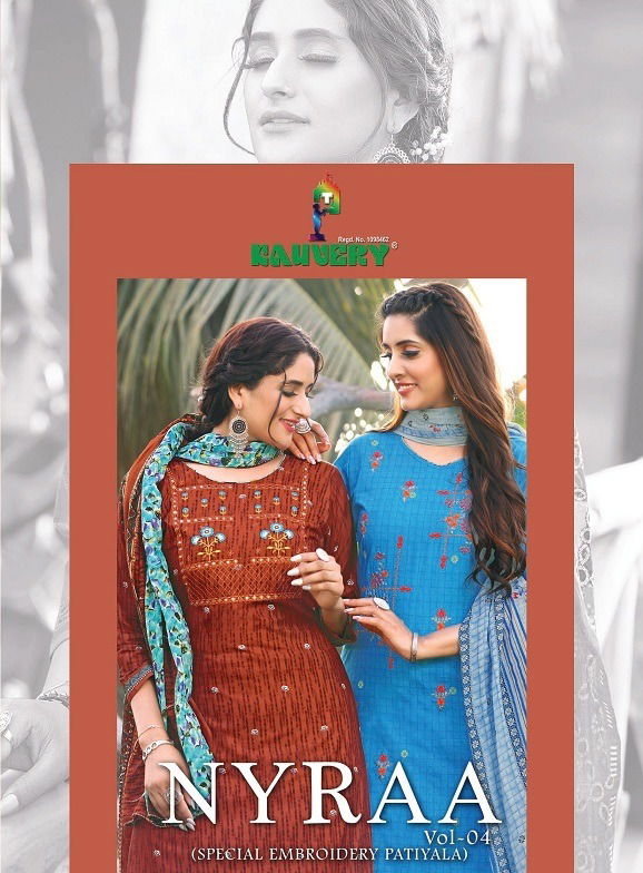 Kauvery Nyraa 4 Fancy Ethnic Wear Cotton Printed Readymade Suit Collection